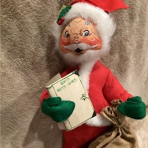 Vintage 1987 16” AnnaLee Santa with Gift Sack